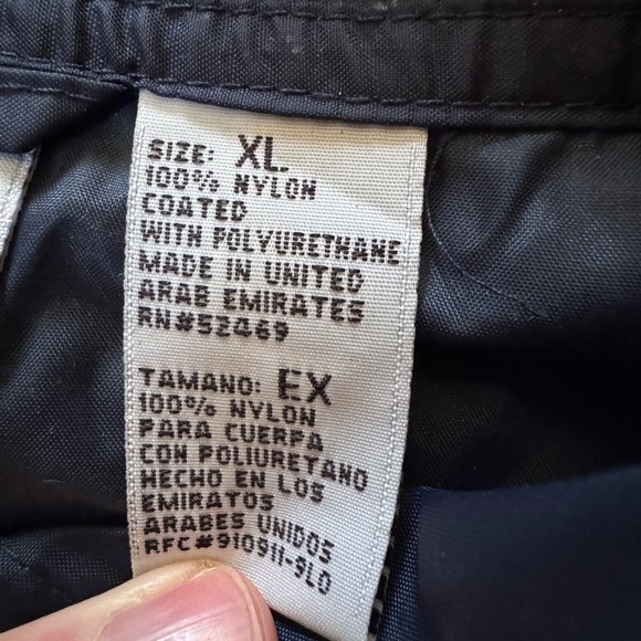 Vintage Jerzees Navy Blue 1/4 Zip Windbreaker Pullover Jacket Nylon Men Size XL - Picture 5 of 5